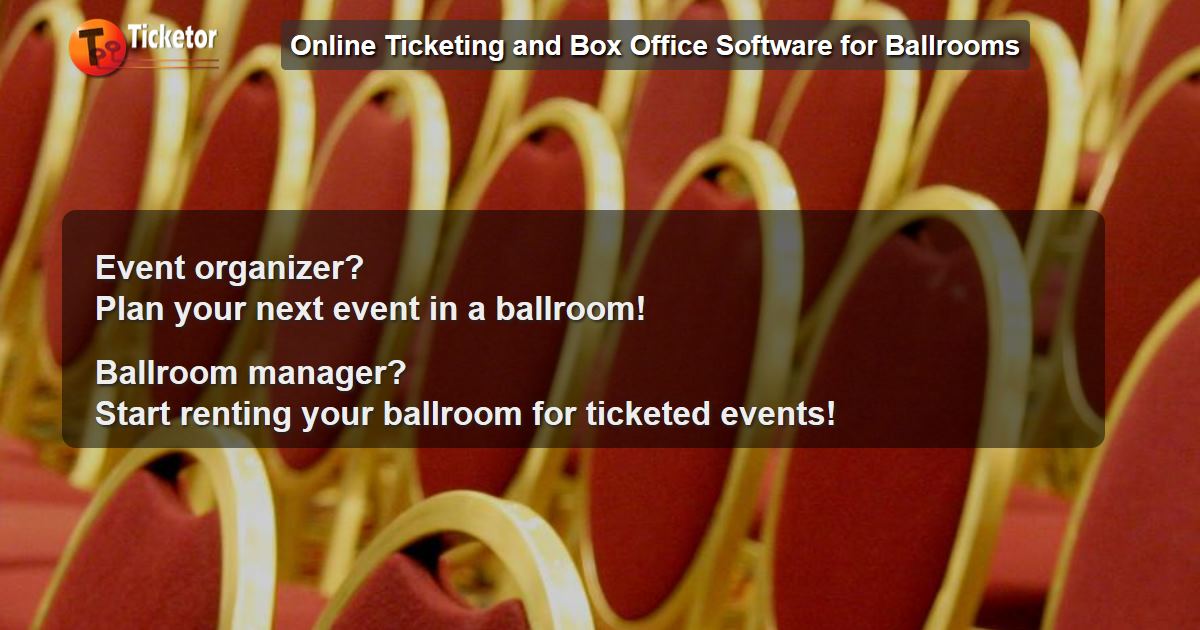تيكتور - تذاكر أحداث قاعة الاحتفالات ونظام شباك التذاكر لمديري القاعات ومنظمي الأحداث