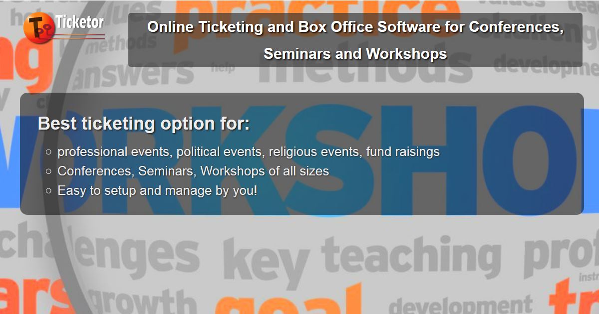 بيع التذاكر عبر الإنترنت للمؤتمرات الندوات وورش العمل الأحداث السياسية المهنية الدينية.jpg