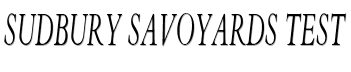 Sudbury Savoyards TEST image