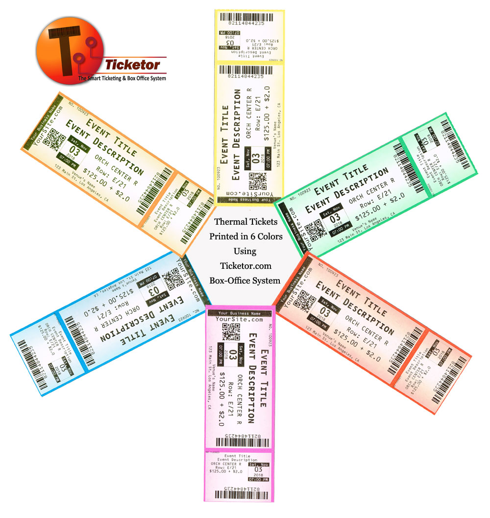 Printed thermal tickets