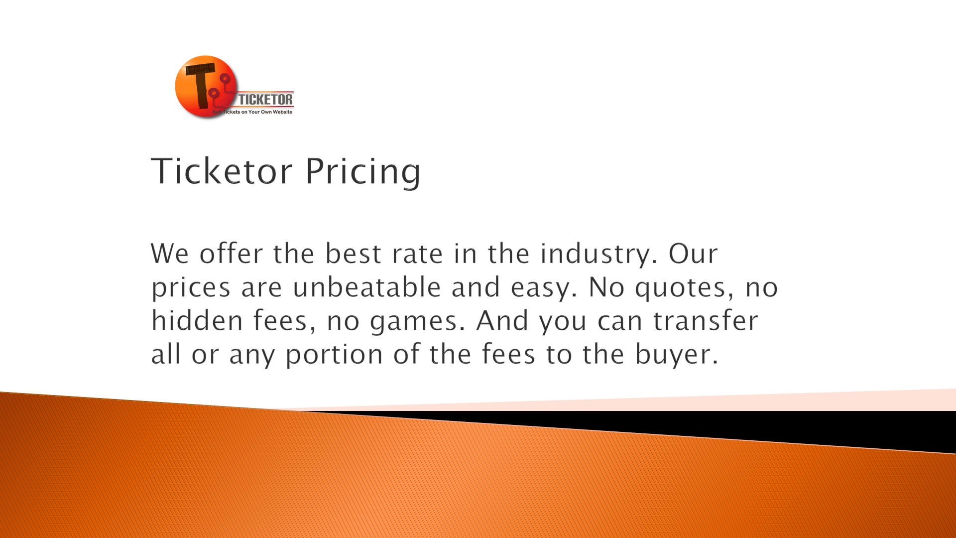 Ticketor Pricing